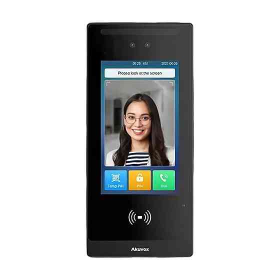 IP-відеопанель багатоабонентська 2Mp Akuvox E18C з екраном 7