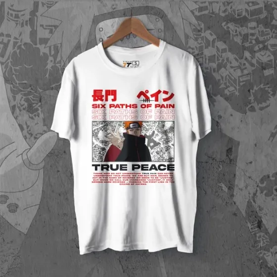 Футболка для подростка мальчика с принтом Наруто Пейн 3 WE Размер 160 Anime10899 Днепр