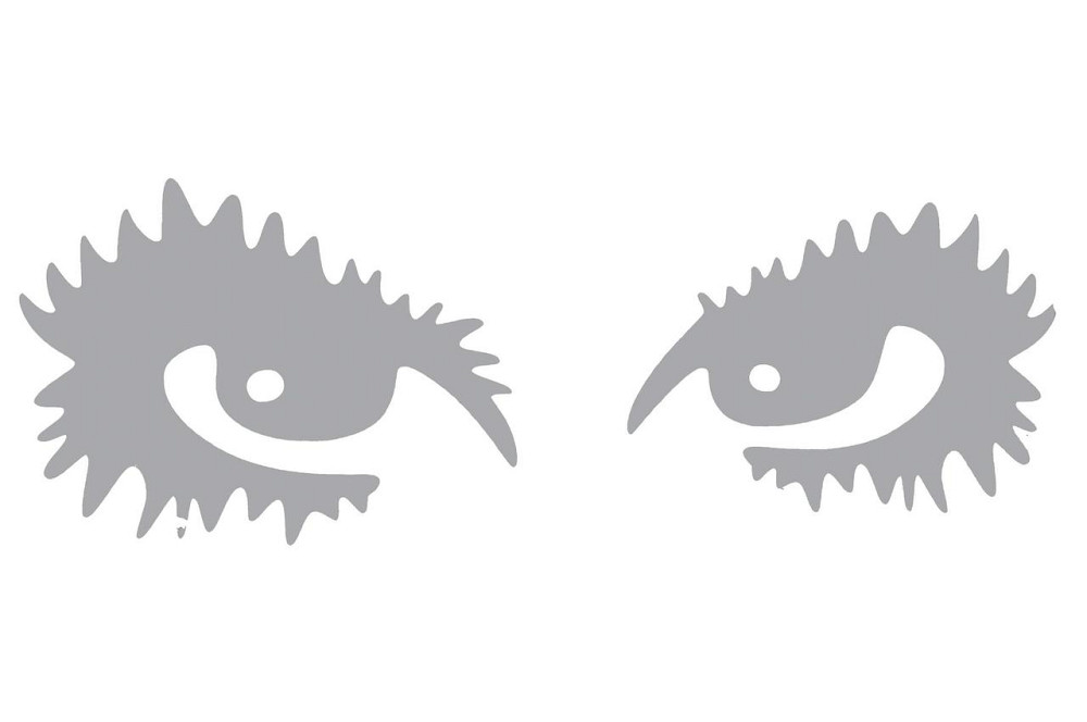 Наклейка декор EYES (18х6см, серая) (#HQ5) Мукачево - изображение 1