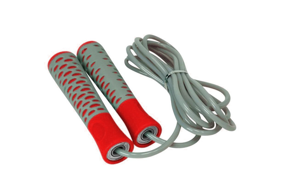 Скакалка PowerPlay 4206 Jump Rope PRO+ Сіро-червона (2,75m.) Кам'янське - фото 2