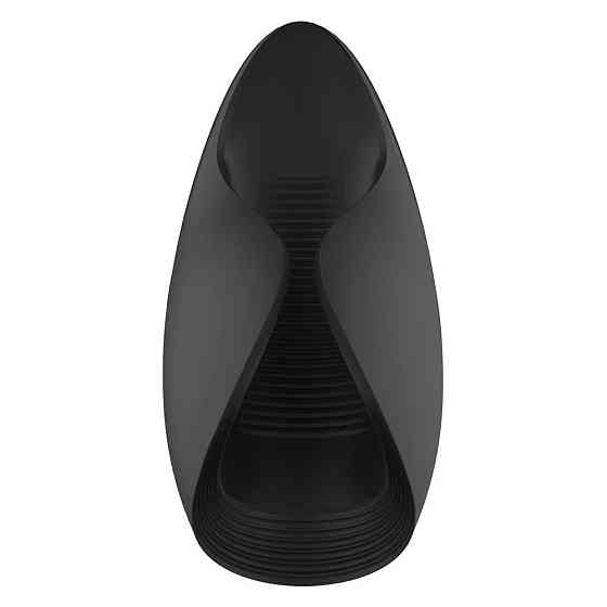 Мастурбатор с вибрацией Dream Toys Essentials, открытый, нереалистичный, черный, 13 см Sex Aura Киев