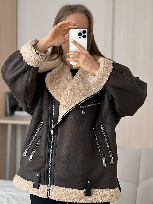 Жіноча стильна та тепла дублянка дублянка 46 Одеса - фото 9