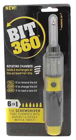 Набір інструментів викрутка + біти / BIT 360 / Обертовий / 114 Дніпро