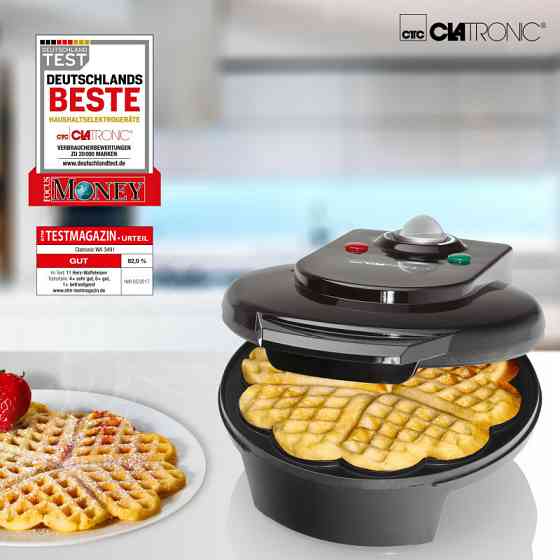 Электрическая вафельница в виде сердца 18 см Clatronic WA (3491) 1200 Вт Нововолынск