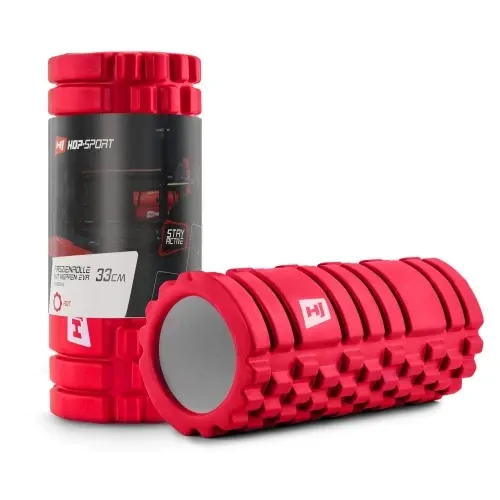 Ролер для крофіту та йоги 33*14 см Hop-Sport A033 червоний Київ - фото 1