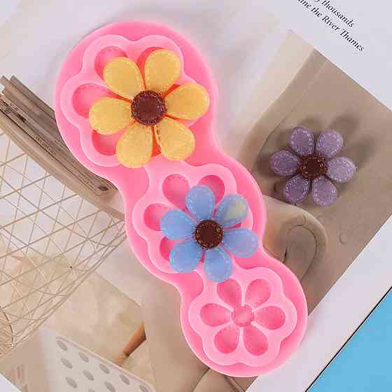 Молд силиконовый Цветы 169 на 67 мм розовый Киев