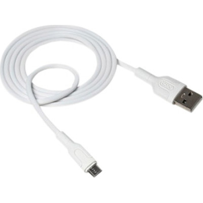 Дата кабель USB 2.0 AM to Micro 5P 1.0m NB212 2.1A White XO (XO-NB212m-WH) Винница - изображение 1