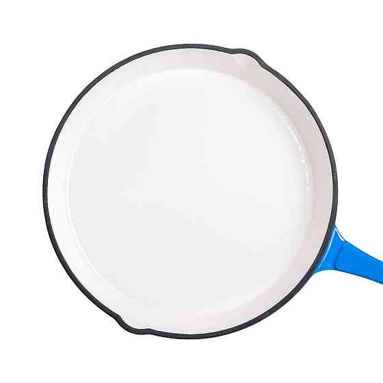 Набір чавунного посуду для приготування 3 каструлі та сковорода з емальованим покриттям Синій HP-1-8 Коломия