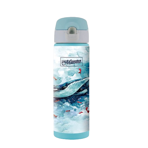 Термочашка 400мл нержавіюча сталь синій Maestro MR-1634-A Житомир - фото 1