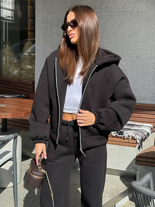 Женский теплый костюм на флисе Черный 42/46 Харьков - изображение 6