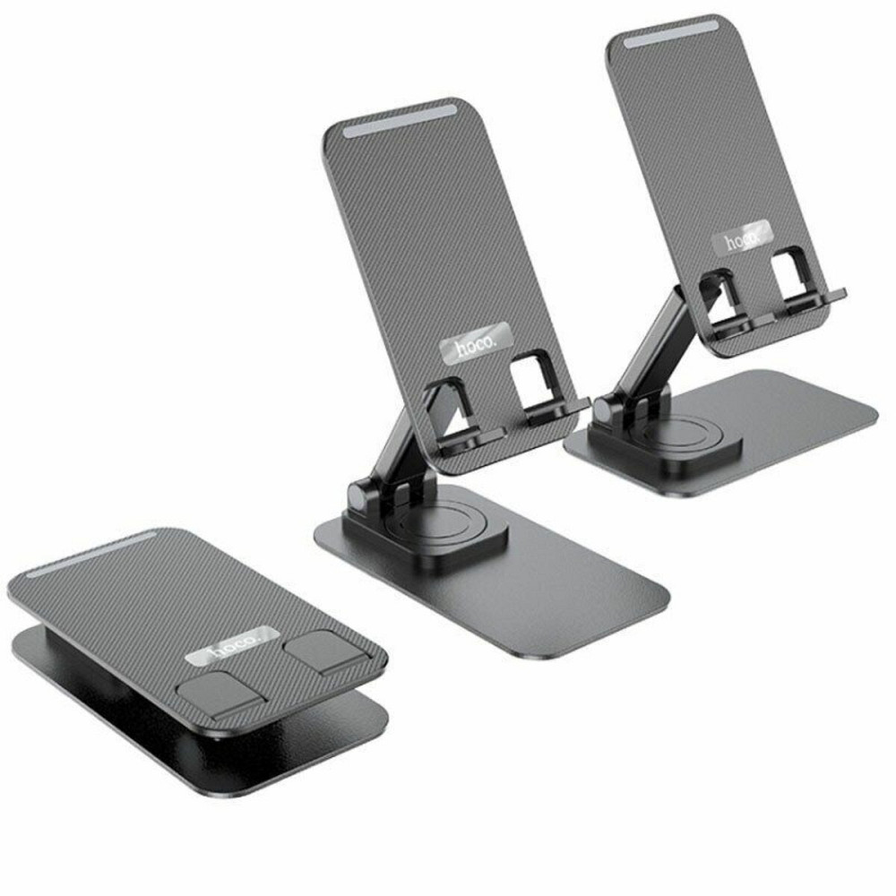 Тримач для мобільного HOCO PH50 Ivey folding rotatable desktop holder Black Київ - фото 3