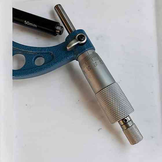Мікрометр гладкий МК50-75 мм — прецизійний вимірювальний інструмент для точних зовнішніх вимірів металу Харків