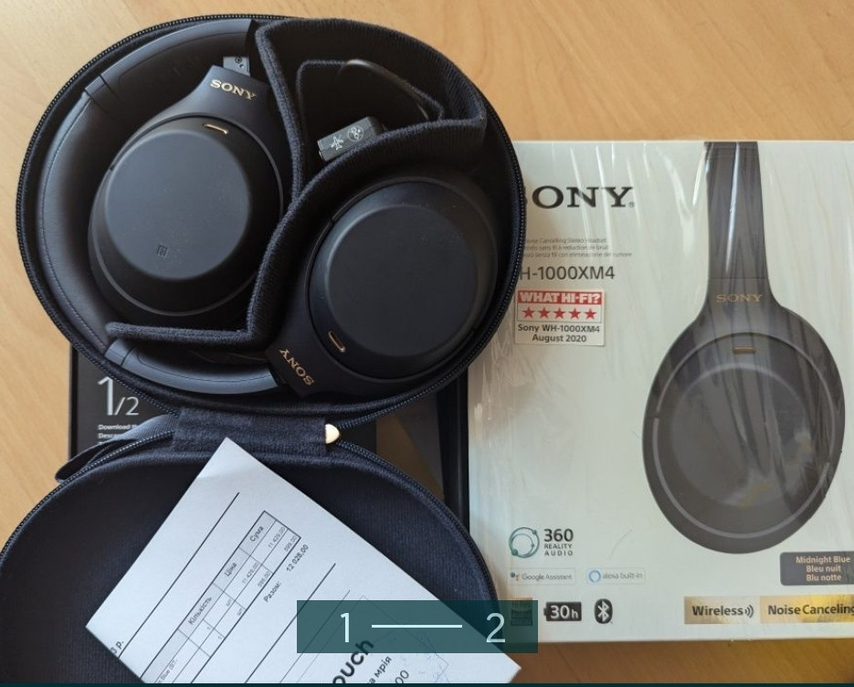 Наушники Беспроводные: WH-1000XM4 с шумопоглинанням! Киев - изображение 2