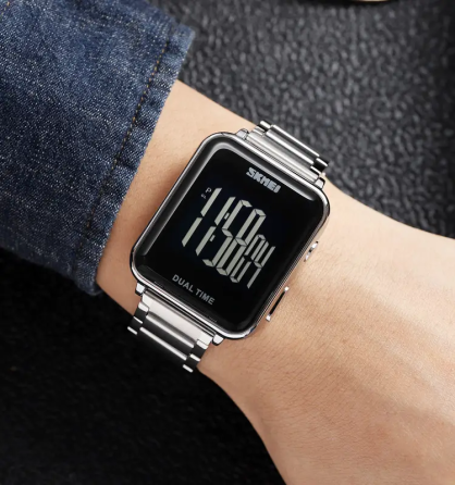 Чоловічий наручний класичний годинник Skmei 1852 (Сріблястий) Київ