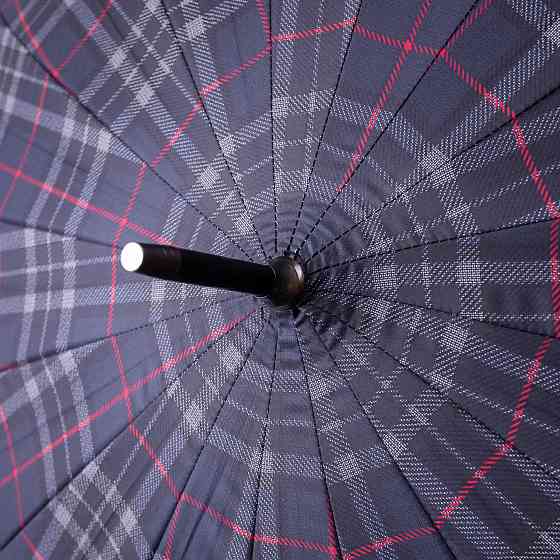 Полуавтоматический зонт-трость синий 117 см Киев