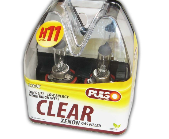 Галогенка H11 PULSO 12V 55W LP-92550 clear/plastic box (пара) Вінниця