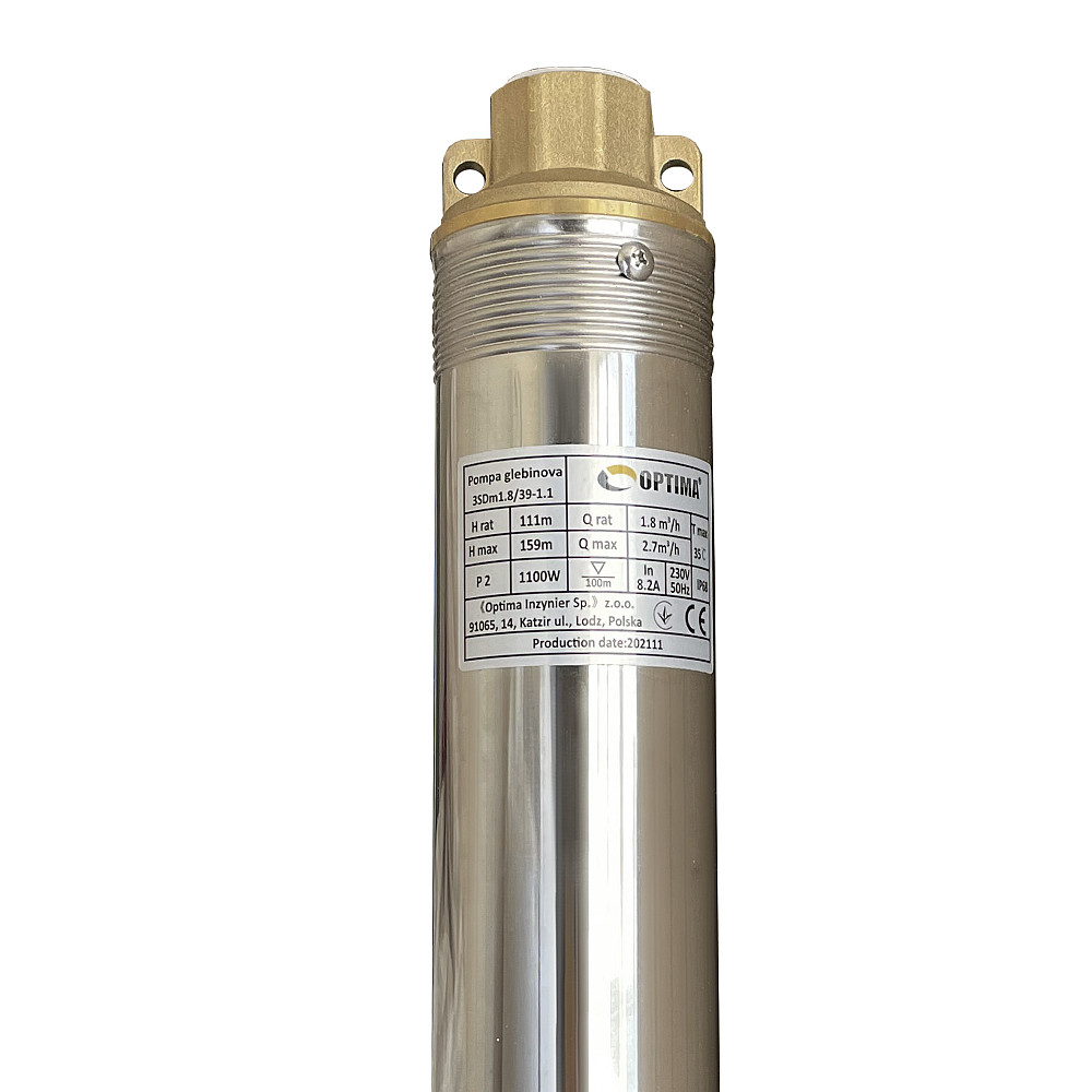 Насос свердловинний з підв, стійк, до піску 3″ OPTIMA 3SDm1,8/39 1,1 кВт 159м +пульт+кабель 75м NEW Тернополь - изображение 4