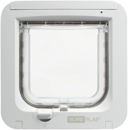 SureFlap Мікрочипні розумні дверцята для котів з контролем доступу білі захист від чужих тварин Dual Київ - фото 1