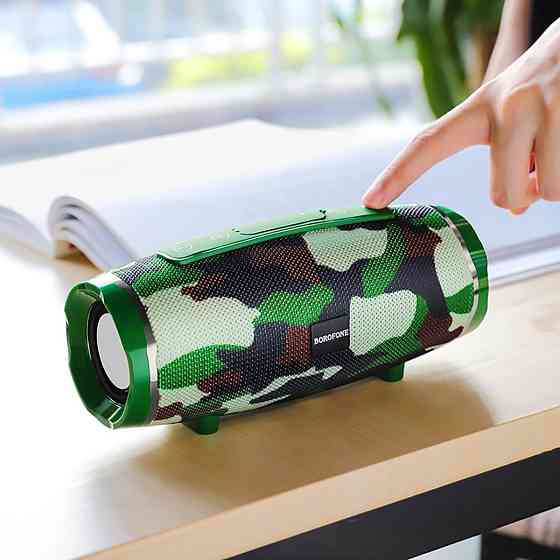 Портативна колонка BOROFONE BR3 Rich sound sports wireless speaker Camouflage Green Киев