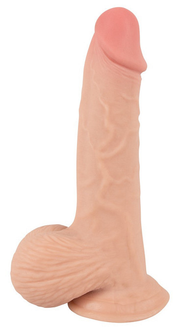Фалоімітатор - Nature Skin Dildo With Movable Skin, 19 см Sex Aura Київ - фото 5