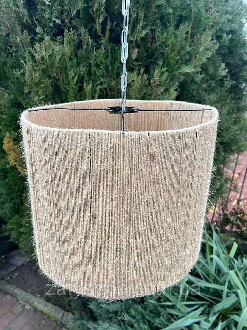 Абажур плетеный круглый кофейный Киев - изображение 5