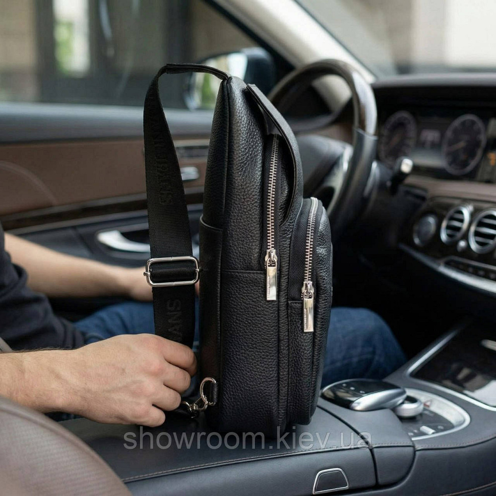 Чоловіча сумка на груди (слінг), бананка, барсетка Armani (2324-9) LUX Київ - фото 7