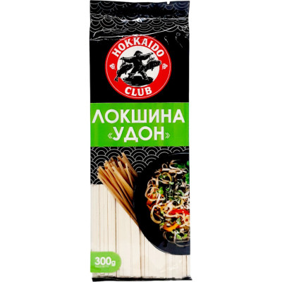 Макароны Hokkaido Club Лапша Удон 300 г (4820172440987) Винница - изображение 1