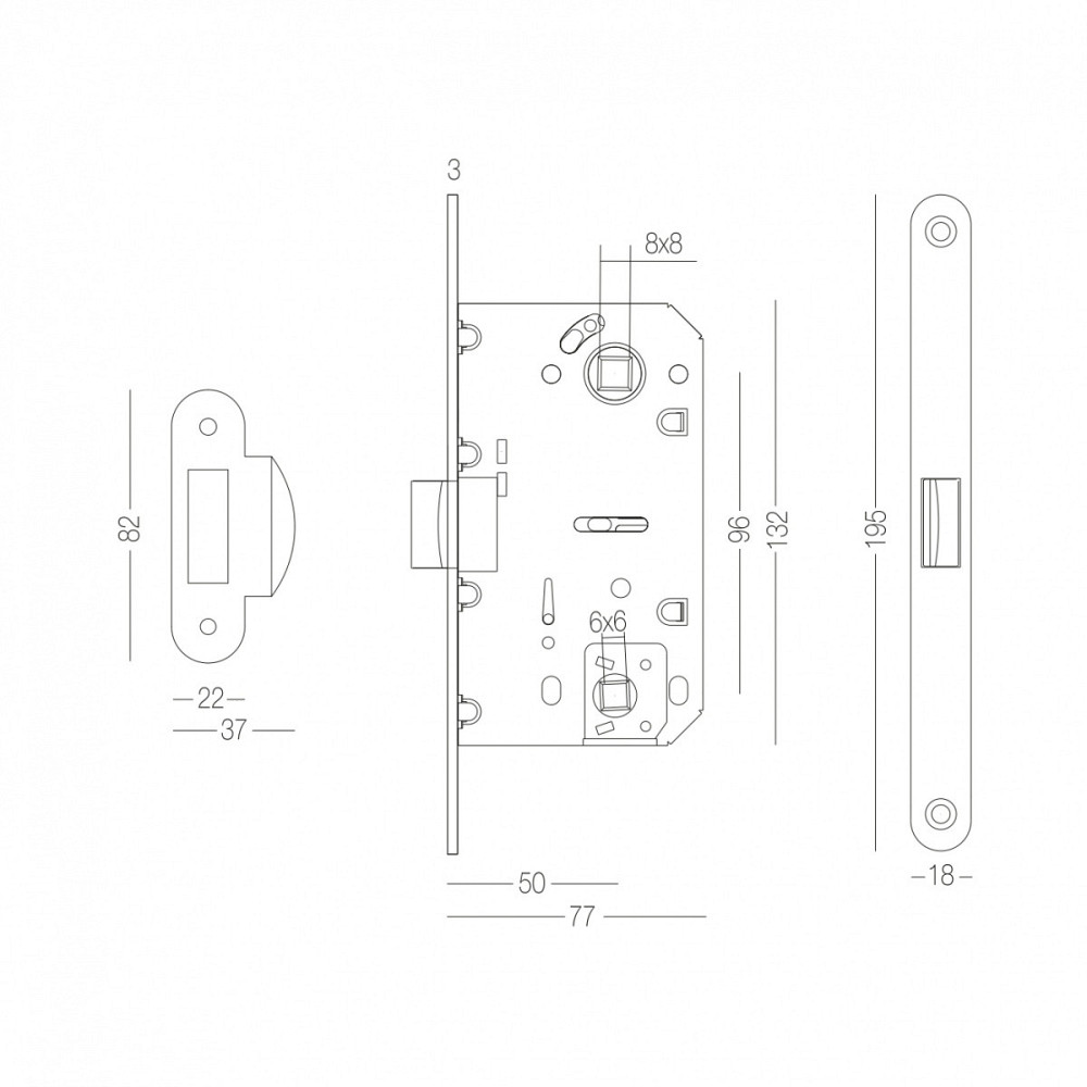 МЕХАНІЗМ ПІД WC ДЛЯ МІЖКІМНАТНИХ ДВЕРЕЙ Київ - фото 2