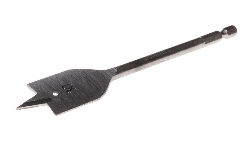 Сверло для дерева GRANITE перьевое 30х152 мм 6-гранный хвостовик 1/4