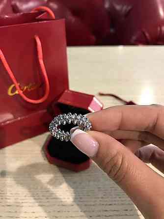 Cartier кільце з зубчиками біле золото (покриття) / Cartier кільце "зубчики" Одеса