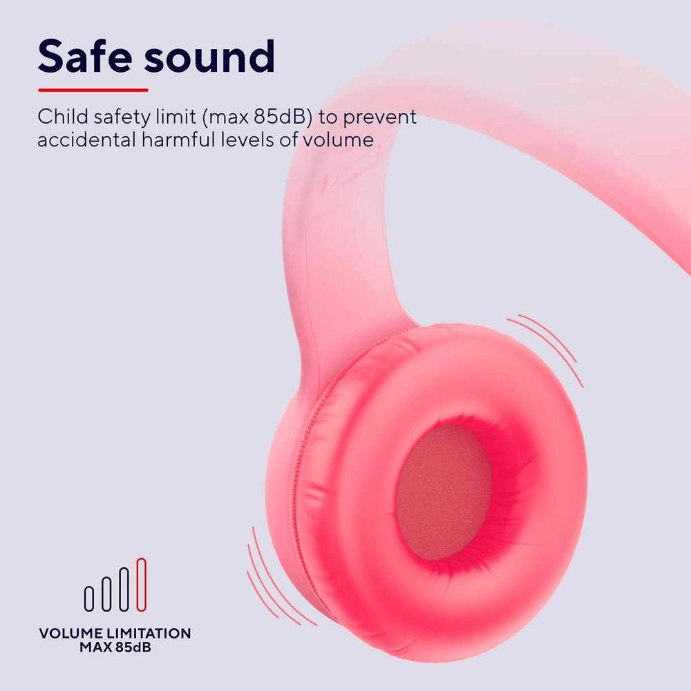 Bluetooth-гарнітура Trust On-ear Nouna Kids, Wireless Pink (25274) ( 15599 ) Харків - фото 10