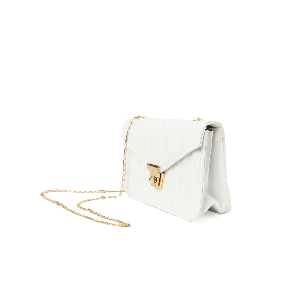 Сумка женская через плечо, сумочка калач со стеганым узором и ручкой-цепочкой, Белый Каменец-Подольский - изображение 3