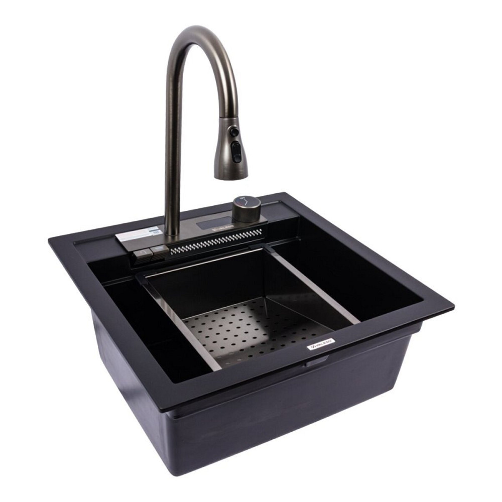 VALESO Гранітна мийка VALESO 5149 VIVA (чорна) Киев - изображение 3