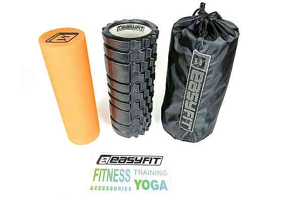 EasyFit Масажний ролик EasyFit PRO Active 33 см подвійний Коломия
