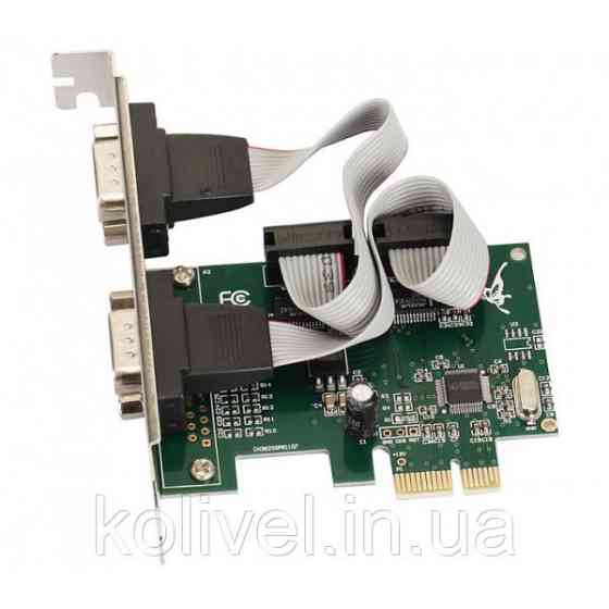 PCI-E Контролер 2xCOM (RS232), WCH CH382L, RTL (B00005) Киев