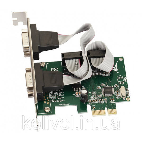 PCI-E Контролер 2xCOM (RS232), WCH CH382L, RTL (B00005) Киев - изображение 1