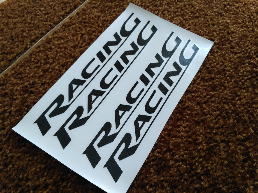 Наклейки на ручки Racing Чорна, диски, двірники Київ - фото 4