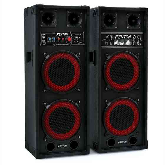 SPB-28 Active Passive Box Set 800 Вт 2x20 см НЧ-динамік USB/SD Bluetooth MP3 (Німеччина, читати опис) Рівне