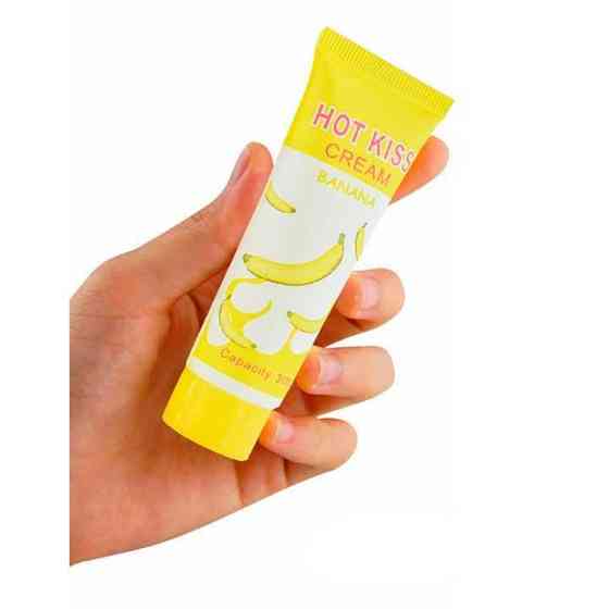 Лубрикант "Hot Kiss" на водній основі 30 мл - Банан - Інтимна змазка Вінниця