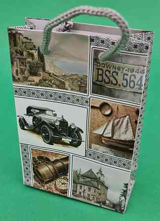 Пакет бумажный подарочный  МИНИ 8*12*3.5 арт20 (12 шт) Харьков