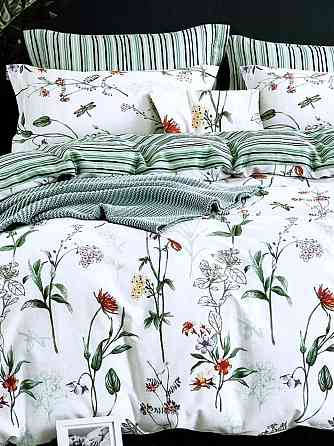 Ecotton Комплект постільної білизни Ecotton двоспальний Сімейний 150х215 см сатин білий (рис. 2 Коломыя