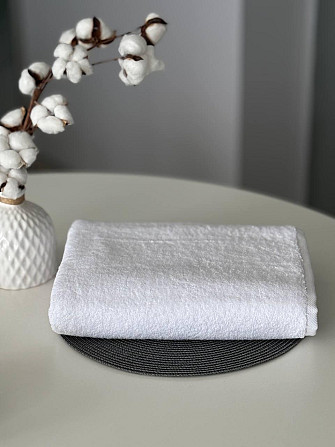 Рушник банний махровий Ideal Textile білий 70х140 см 550 г/м2 (56860368) Чернівці - фото 1