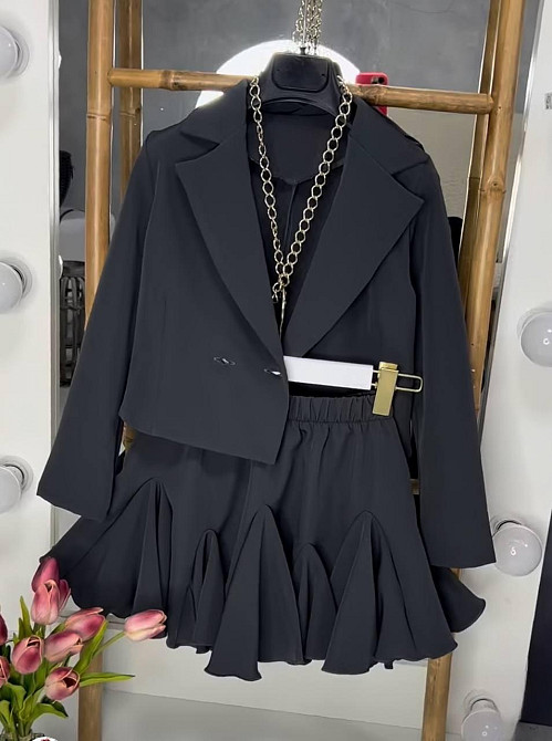 Женский базовый костюм двойка креп-костюмка Одесса - изображение 1