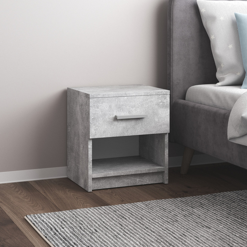 Тумба прикроватная VAYS, в спальню M-48 Бетон Львов - изображение 1
