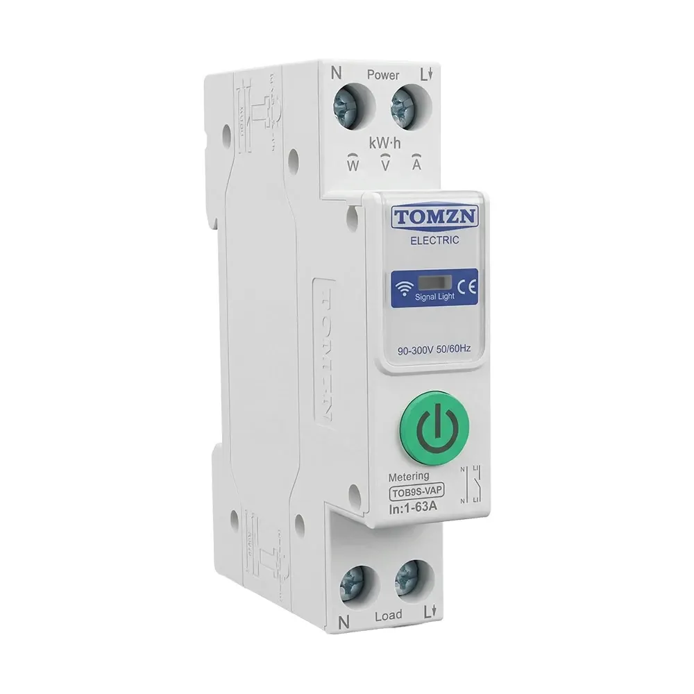 Розумний автоматичний вимикач з Wi-Fi (Tuya) TOMZN TOB9S-VAP 63A з моніторингом енергоспоживання та захисним реле напруги Київ - фото 9