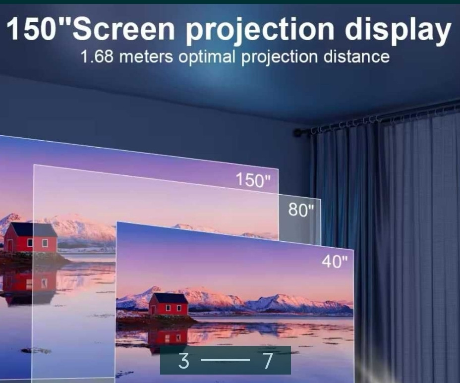 Проєктор MAGCUBIC HY350 PRO (Upgrated) 580ANSI/4K 1920*1080P Full HD Київ - фото 4