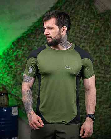 Тактична футболка 5.11 oliva/black ПП7651 Одеса