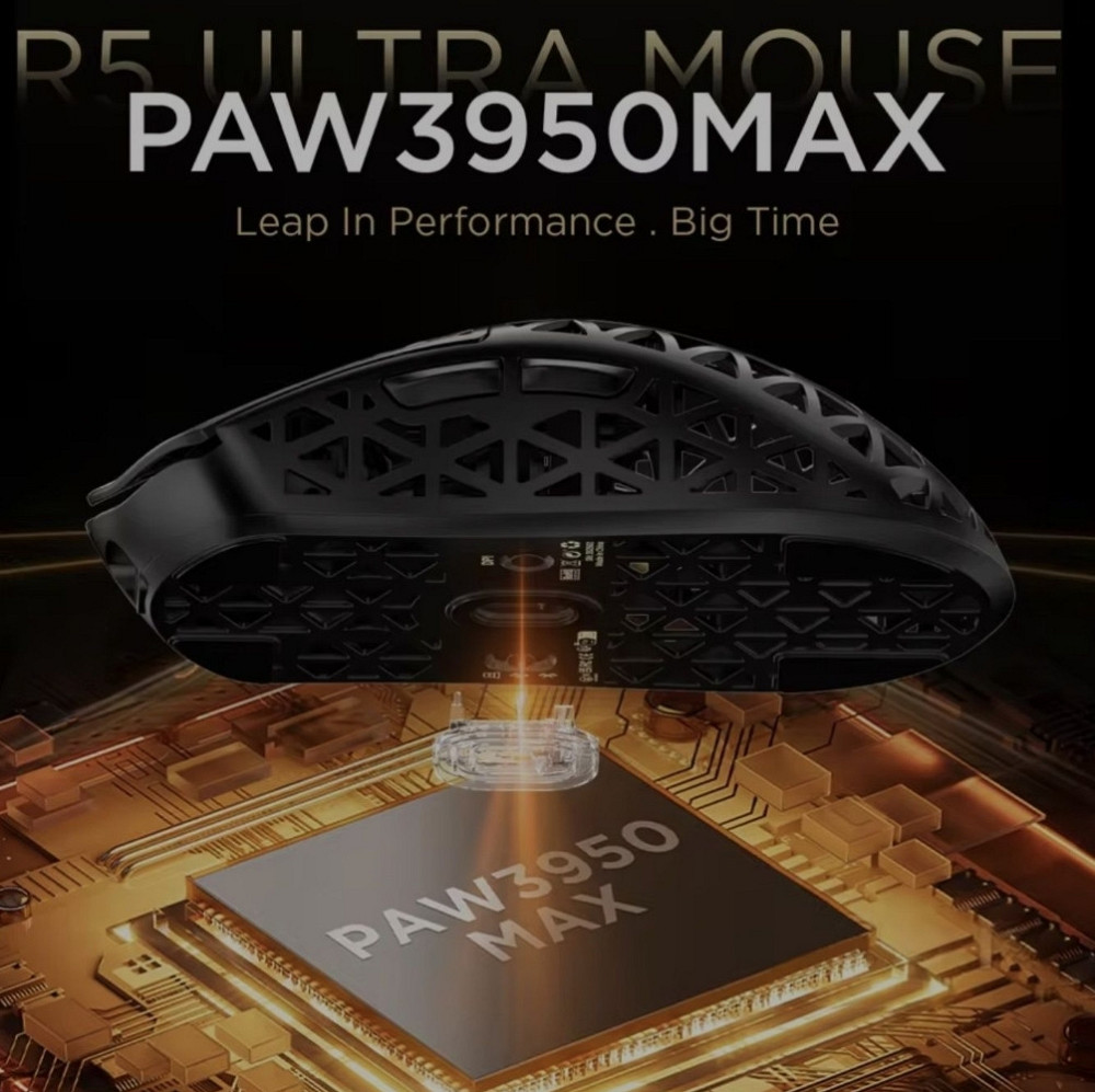 Топовая мышь Attack Shark R5 Ultra 42000dpi 8К карбон 39 грамм. Харьков - изображение 6