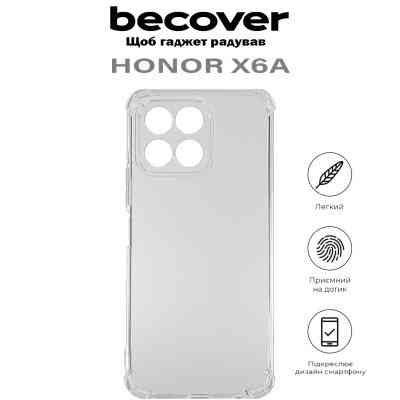 Чохол до мобільного телефона BeCover Anti-Shock Honor X6a Clear (710600) Вінниця