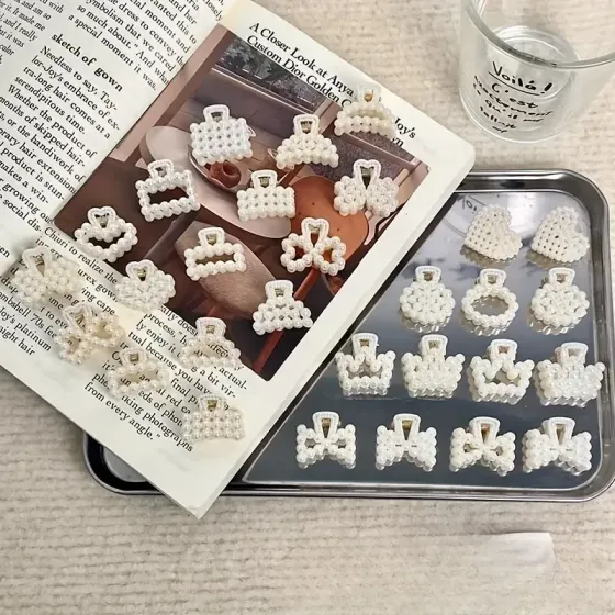 Набор мини-крабиков с жемчужинами 10 шт Киев